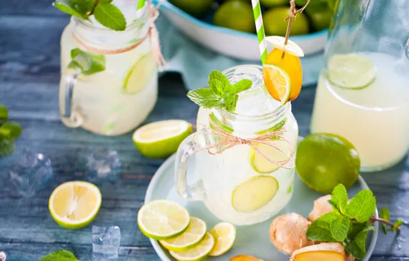 Lemon, lime, banks, lemonade