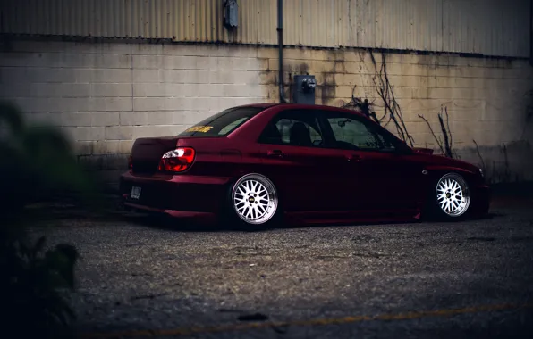 Subaru, Impreza, WRX, Red, STI, JDM, Wheels