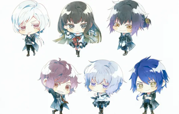 White background, form, Chibi, art, students, avatars, visual novel, teita language