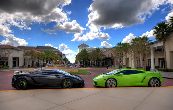 The sky, wheel, profile, Superleggera, beauty, cars, lamborghini gallardo