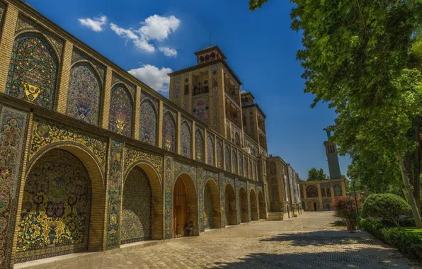 Trees, Park, Palace, Iran, Tehran