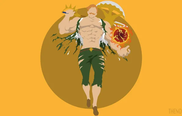 Male, axe, Nanatsu no Taizai, The seven deadly sins, Escanor