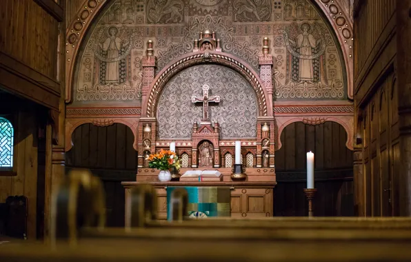 Cross, Church, temple, religion, the altar