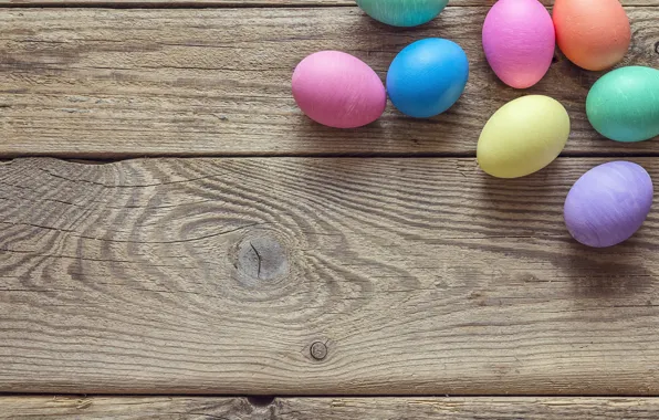 Picture spring, Easter, wood, spring, Easter, eggs, decoration, Happy
