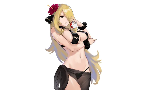 Girl, sexy, cleavage, long hair, boobs, anime, beautiful, pretty