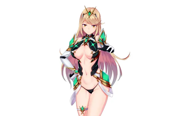 Girl, sexy, lingerie, cleavage, panties, long hair, boobs, anime