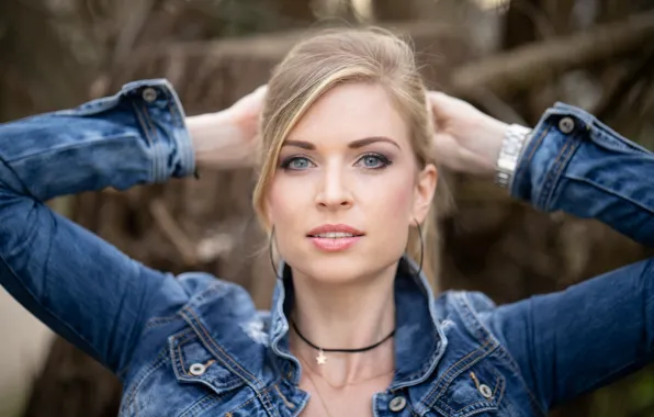 Look, girl, face, hair