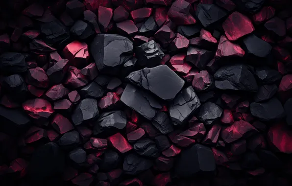 Artistic, Red Rocks, volcanic, Black rocks, Pile of rocks, Dark Aesthetic
