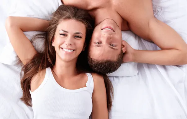 Picture girl, happiness, smile, pair, male, lovers