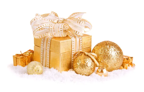 Box, bow, Christmas decorations, wool