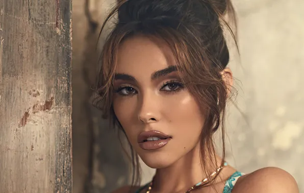 Picture girl, face, makeup, lips, Madison Beer