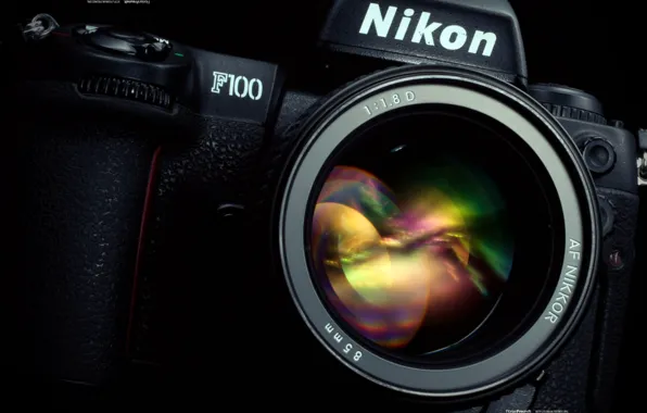 The camera, lens, nikon