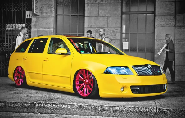 Car, cars, skoda, yello