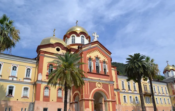 Cathedral, Church, The building, Abkhazia, New Athos