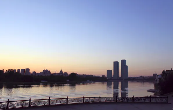 The city, minimalism, Astana, ADM, Kazakhstan