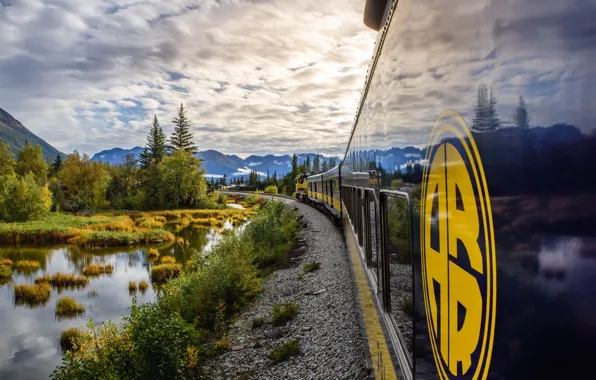 Picture Alaska, Railroad Reflections, Bird Point