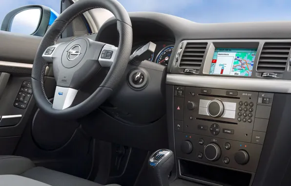The wheel, Opel, salon, dashboard, Vectra