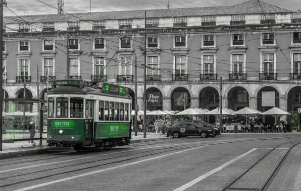 Picture Street, Tram, Portugal, Street, Lisbon, Portugal, Lisbon, Tram