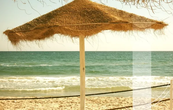 Picture sand, sea, wave, beach, foam, stay, tunesia, strip