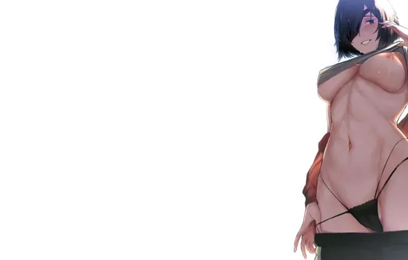 Girl, hot, sexy, wet, bra, panties, boobs, anime