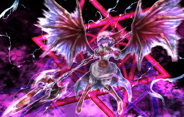 Girl, weapons, the game, anime, Touhou, Touhou