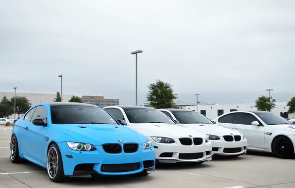 Blue, bmw, BMW, white, blue, matte, Mat