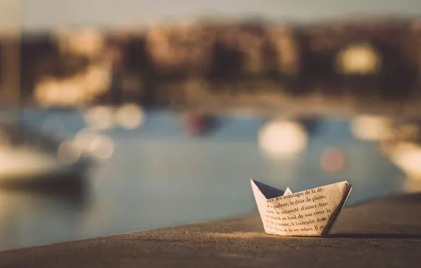 Picture paper, background, boat
