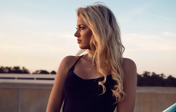 Wallpaper look, blonde, hair, makeup, girl