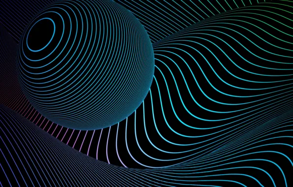 Line, sphere, the volume