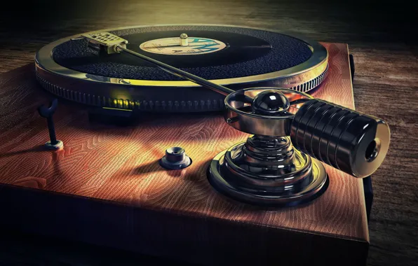 Music, background, Old Style Record Deck