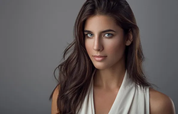 Look, girl, model, portrait, brunette