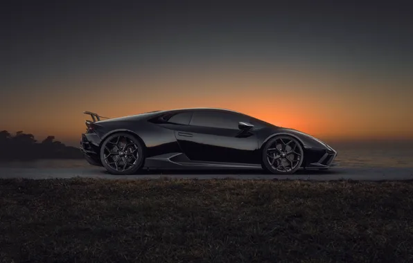 Lamborghini, profile, Huracan, Novitec Lamborghini Huracan EVO RWD