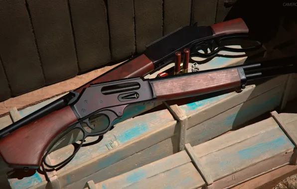 Weapons, gun, shotgun, weapon, render, shotgun, marlin, Marlin