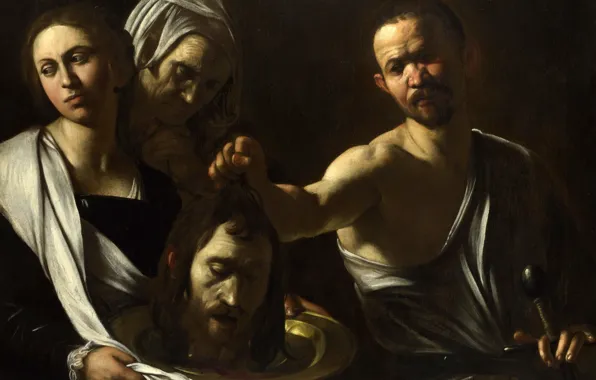 Picture picture, mythology, Michelangelo Merisi da Caravaggio, Salome with Head of John the Baptist