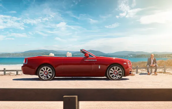 Red, Convertible, Rolls Royce, Dawn, Africa, South, Rolls Royce, Rolls Royce Dawn