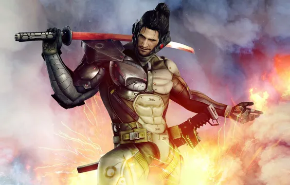 Weapons, katana, armor, samurai, soldiers