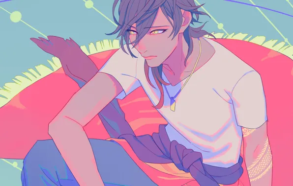 The game, anime, art, guy, Touken Ranbu, Ookurikara