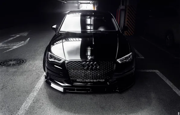 Auto, Black, Machine, Audi A3, Car, Auto, Black, Quattro