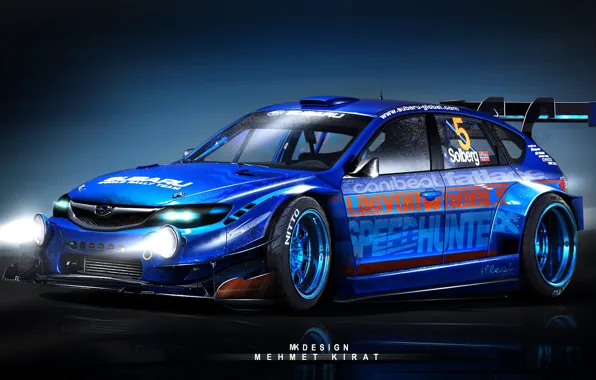 Auto, Blue, Subaru, Sport, Machine, WRX, Car, WRC