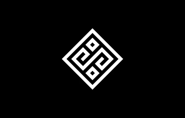 Darkness, black, pattern, rhombus