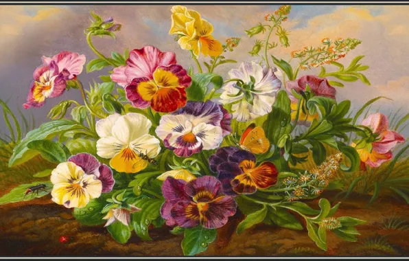 Flowers, picture, ART, painting, flower, blossom, picture, paiting