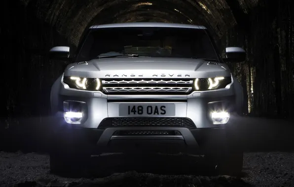 Lights, twilight, land rover, range rover, coupe, the front, crossover, Ewok