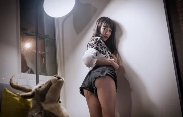 Picture girl, pose, Asian