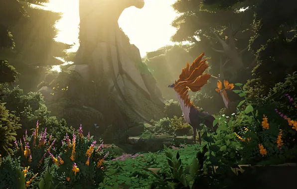 Animals, nature, the game, art, game art, fantastic art, Everwild