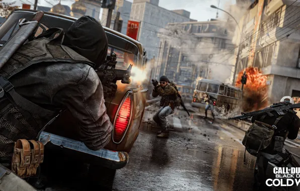Machine, the explosion, weapons, street, shot, machine, shootout, activision