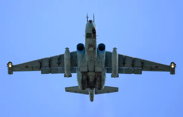 Picture flight, attack, subsonic, armored, &ampquot;rook&ampquot;, Sukhoi Су-25