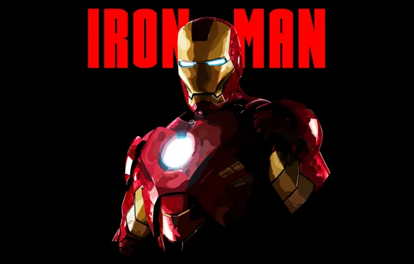 Minimal, Iron Man, Wallpaper, Artwork