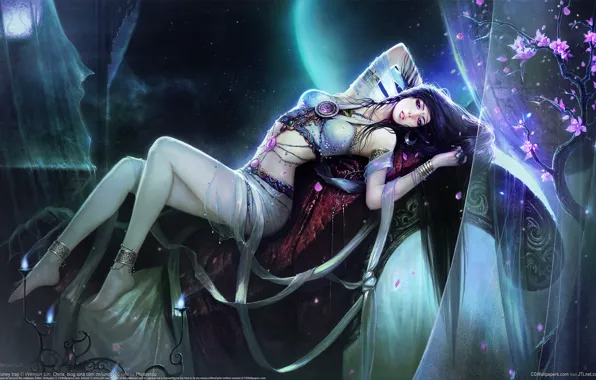 Girl, Sakura, Wenjun Lin