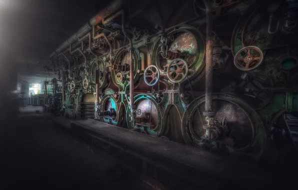 Download wallpaper background, plant, factory, section interior in ...