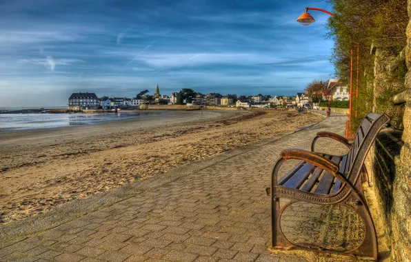 The city, France, Brittany, Larmor